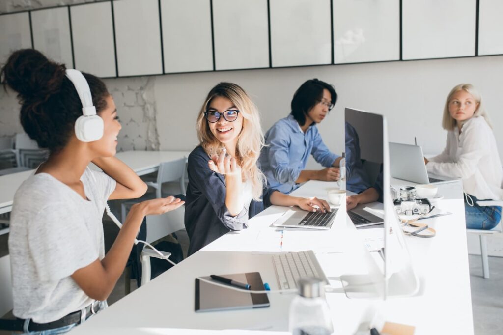 Group of people working in the office